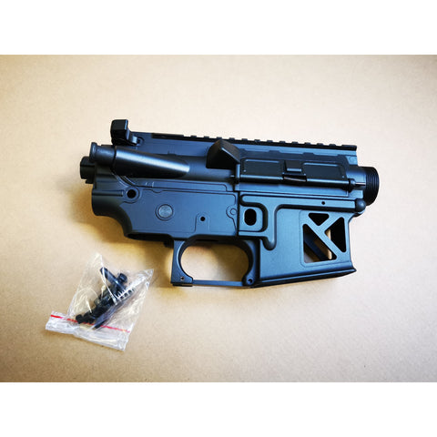 Full Metal M4 CNC Receiver Metal Body Gel Blaster Part (Colour: Black)