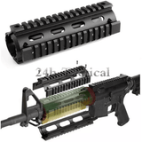 9 Inches M4 AR15 M16 Rifle Quad Rail Handguard Picatinny Mounting Carbine Rifle Gel Blaster (Colour: Black) - iHobby Online