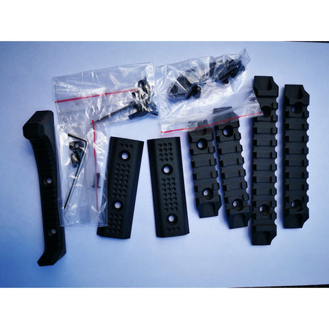 Nylon M-lok Rails Gel Blaster Parts (Colour: black) - iHobby Online