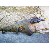 LeHui AK 74U Gel Blaster With Tactical Laser & Torch - iHobby Online