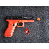 Double Bell Glock22 P Coloring Gas Blowback Gel Blaster Red With Black Practice Custom Green Gas Version - iHobby Online