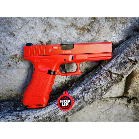 Double Bell Glock 17 G17P Gen5 Type Coloring Gas Blowback Gel Blaster Red Practice Custom Green Gas Version - iHobby Online