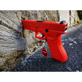 Double Bell Glock 17 G17P Gen5 Type Coloring Gas Blowback Gel Blaster Red Practice Custom Green Gas Version - iHobby Online