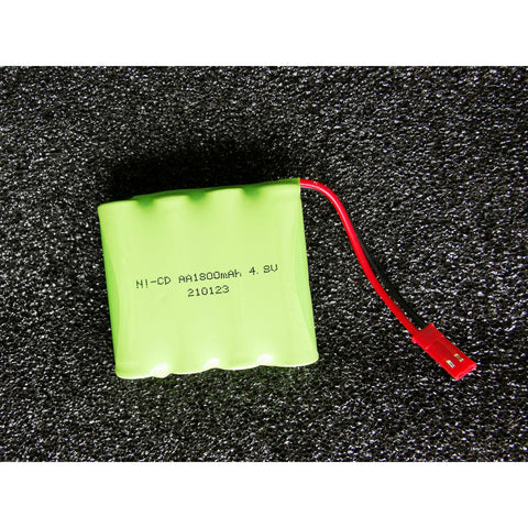 1800mAh 4.8V Ni-CD Battery For RC Racing Cars, Boats, Tanks, or other - iHobby Online
