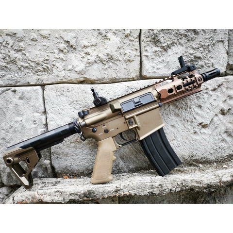Double Bell M4 Pistol AEG Full Metal Gel Blaster Rifle (Tan) - iHobby Online