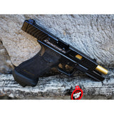 DOUBLE BELL Glock 17 TTI CNC Type John Wick Combat Master Custom Green Gas Blowback Gel Blaster Black Resin Frame - iHobby Online
