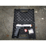 DOUBLE BELL INFINITY 795Y HI-CAPA 5.1 Gel blaster Gas POWERED Blowback (Black with Silver)