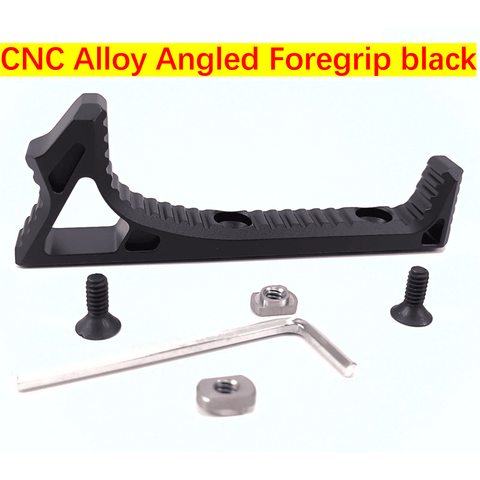 CNC Alloy Angled Foregrip Black or Red Gel Blaster Part - iHobby Online