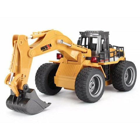 HUINA Toys 1530 1:18 2.4GHz 6CH RC Excavator Coaste Alloy Bucket - RTR - DEEP Yellow - iHobby Online