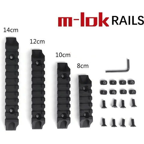 Nylon M-lok Rails Gel Blaster Parts (Colour: black) - iHobby Online