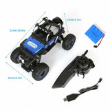 Au store 1:18 RC Radio Remote Control Off-road Jeep Trucks 4WD with LED Light