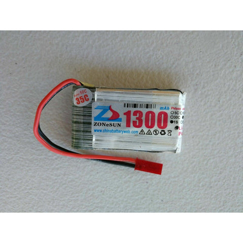 Au Store 1300mAh 1S 3.6V Li-ion Battery For RC Helicopter Car Boat Tank