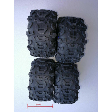 4 PCS Wheel Rim & Tires Remo Hobby 1:10 1:8 Monster truck RC Car 12mm Hub P3978