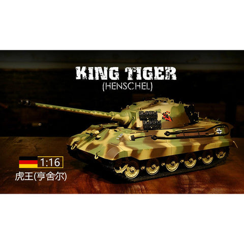 Au Store HengLong New 2.4Ghz 1/16 Germany King Tiger RTR RC Tank 3888A-1