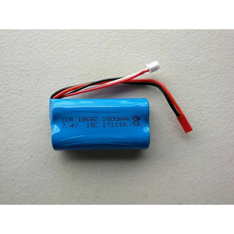 1500mAh 2S 7.4V Li-ion Battery For RC Helicopters, Cars, Boats, Huina 1592 and Tanks - iHobby Online