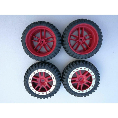 4PCS Wheel Rim & Tires Remo Hobby 1:10 1:8 Short Course RC Truck 12mm Hub P2046 - iHobby Online