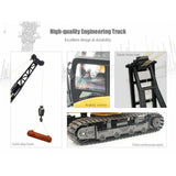 AU Stock HUINA 1572 15-Channel 2.4G 1:14 RC Alloy Crane Truck Auto Demonstration