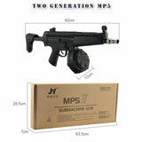 AU JinMing MP5 V2 G8 Gel Ball Toy Blaster Drum-Mag Water Crystal Bullet Adult