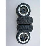 4PCS Wheel Rim & Tires Remo Hobby 1:10 1:8 Short Course RC Truck 12mm Hub P2046